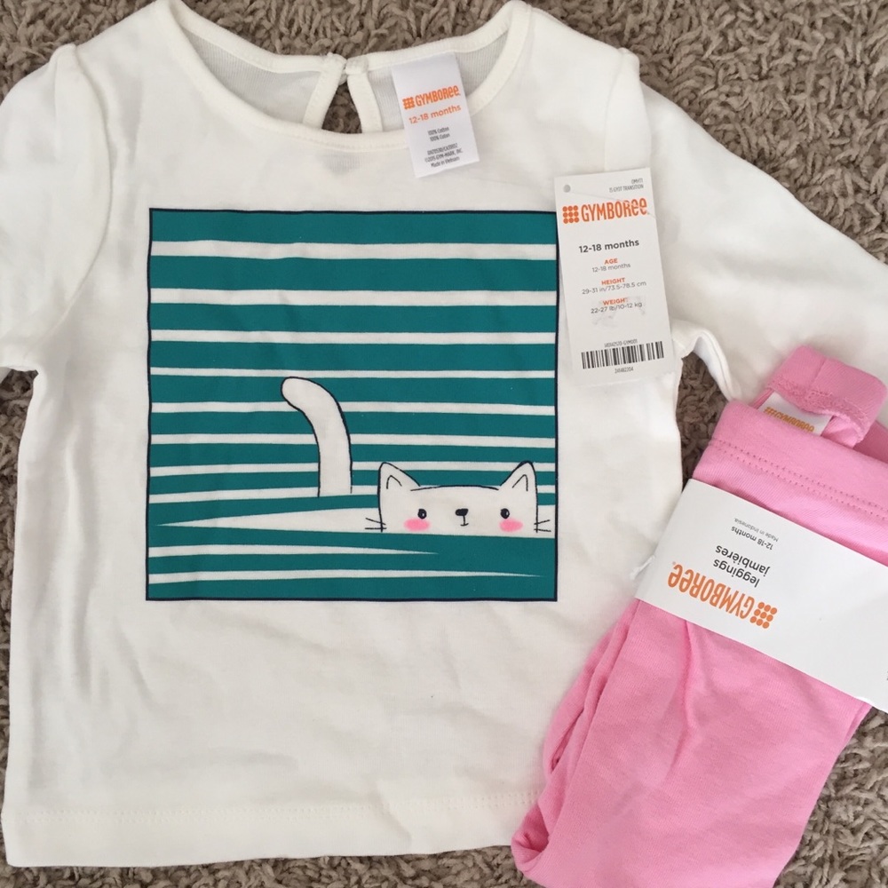 NWT GYMBOREE Matching Long Sleeve Shirt and Pants